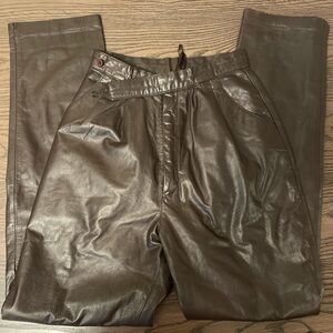 Vintage Women’s Brown Leather Pants